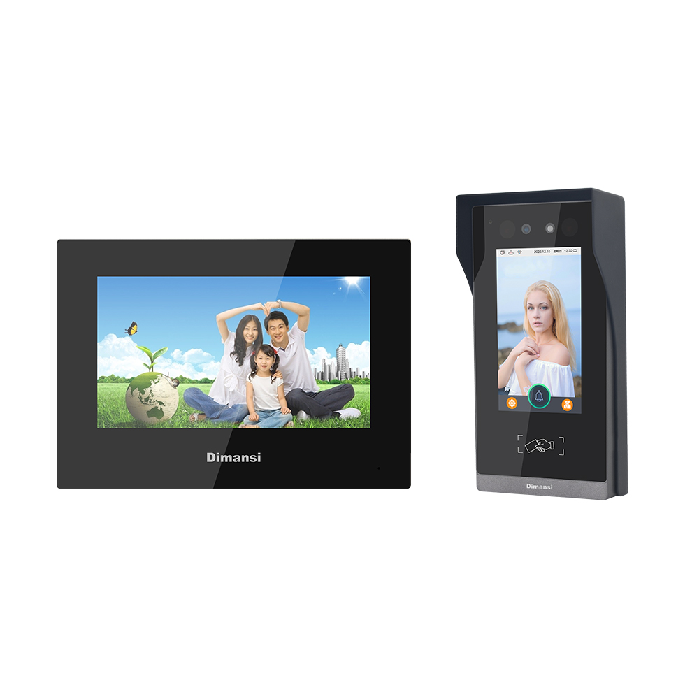 数字人脸7寸可视门铃（810S+91S）